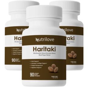 Nutilove 가자 추출물 보스웰리아 캡슐 관절 연골 1000mg 캡슐, 3개, 90정