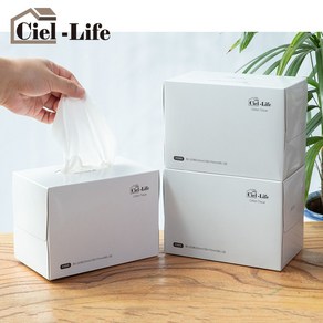 CIEL LIFE 먼지없는 천연펄프 각티슈 코편한 티슈 휴지 미용티슈 갑티슈