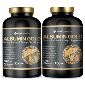 ROYAL CANADIAN Albumin Gold 로얄캐네디언 알부민 골드 100캡슐 200캡슐, 1개, 100정