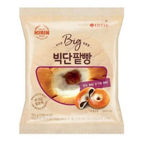 빅단팥빵 롯데제과 105g, 1개