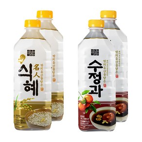 하늘청 오리지날 명인식혜 1.8L x 2p + 수정과 1.8L x 2p 세트