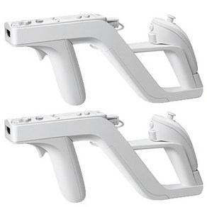 닌텐도 슈팅 게임용 재퍼 건 컨트롤러 장난감 슈팅 건 Wii Nunchuk 모션 플러스 원격 컨트롤러 게임 Jan3, 1개, 1) WHITE