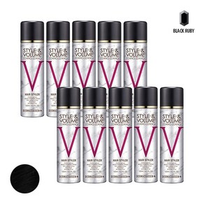기타 더마클라센 스타일앤 볼륨짱짱 흑채 스프레이 블랙 120ml x10, 단품, 10개