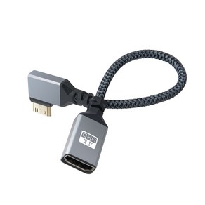 BD835 Coms HDMI2.0 to 미니 HDMI 케이블 젠더 20cm 꺾임형