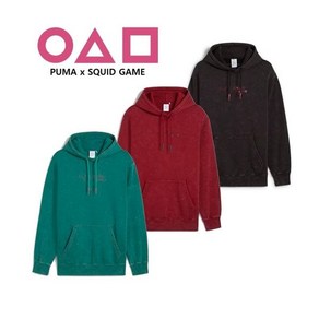 푸마 오징어 게임 오버핏 그래픽 후디 FL SQUID GAME Gaphic Hoodie 627427 01 13 86 528668