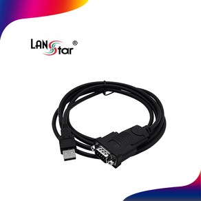 랜스타 LS-RS200CNF USB to 시리얼 컨버터 스크류 Female 1.8M RS232C, 1개