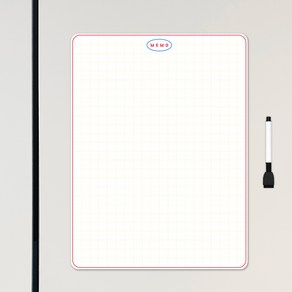리틀리 칼라 자석메모보드 5종 칼라 / 월간 / 주간 / 냉장고 플래너 (보드펜포함), 칼라 플래너 노랑 체크