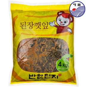 해품 반찬단지 된장깻잎 4kg 절임반찬, 4개