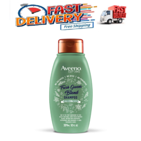 아비노 Aveeno 스칼프 수딩 프레쉬 그린스 블렌드 샴푸 12 fl. 온스 187829, 1개, 354ml