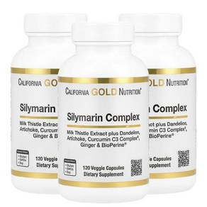 캘리포니아골드 실리마린 복합체 300mg 120캡슐 3병 Silymain Complex, 120정