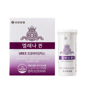 유한양행 엘레나 퀸 UREX 프로바이오틱스 170mg 2개월분 60캡슐, 60개, 30정