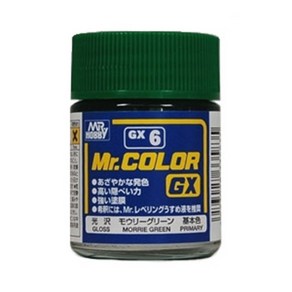 군제 락카도료 GX06 모리 그린 유광 18ml, 1개