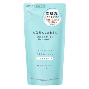 AQUALABEL 아쿠아라벨 아쿠아 로션 리치 모이스트 리필용 180ml, 1개