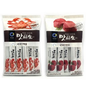 청정원 맛선생 스틱조미료 국내산해물+국내산한우 세트