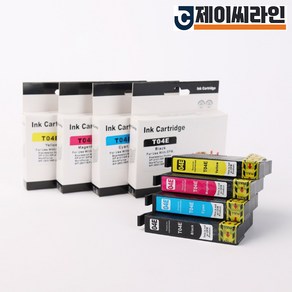 엡손 재생잉크 T04E CMYK 4색세트 XP-2101 XP-4101 WF-2831 WF-2851, 1개