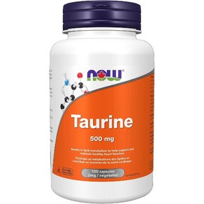 (캐나다 직송) 나우 타우린 500mg 100캡슐 NOW - Tauine, 3개, 100정