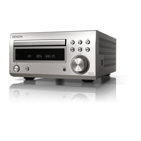 데논 Denon RCD-M41 와이드 FM AMFM 라디오 튜너 디스크리트 앰프 탑재 ​​Bluetooth 대응 CD 리시버 프리미엄 실버 RCD-M41SP