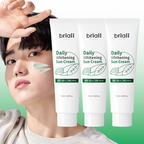 브리올옴므 데일리 화이트닝 선크림 (SPF50+), 50ml, 3개