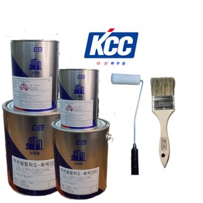 KCC 페인트 철재 속건 방청하도 프라이머 녹방지 사비 (SR) 적갈색 회색 1L 4L (미니로라.PP붓)