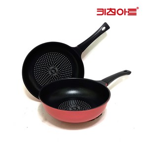 키친아트 라피네 IH 후라이팬 세트 2개, 혼합색상, 후라이팬 24cm + 궁중팬 24cm