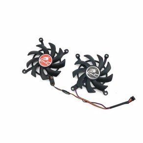 컴퓨터PC 2pcs 85MM 4PIN 12V 쿨링 팬 RTX 2060 슈퍼 GPU GeFoce GTX 1660Ti 1650 1660 그래픽 카드, [01] 1Lot