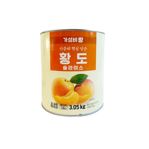 가성비왕 황도 슬라이스 3KG, 6개