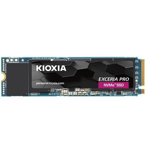 키옥시아(KIOXIA) 내장 SSD 2TB NVMe M.2 Type 2280 PCIe Gen 4.0×4 (최대 읽기: 7 300MB/s) 국산 BiCS FLASH 탑재 5년 보증, 한개옵션1