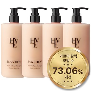 이너해브 비오틴 콜라겐 여성 탈모 샴푸 플로럴머스크향, 4개, 500ml