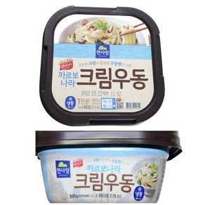 면사랑 크림우동 1인분 5개 까르보나라 px 크림우동 360g