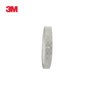 3M 고휘도 야간 안전 반사테이프 백색 10mm x 2.5M, 1개, 흰색