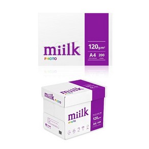 한국제지 밀크 포토 복사용지 A4 120g 200매