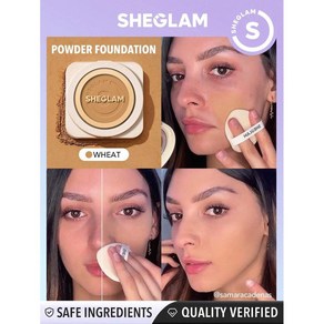 쉬글램 sheglam 파운데이션 스킨 포커스 오일 컨트롤 페이스 메이크업 블랙, 1개, 30ml