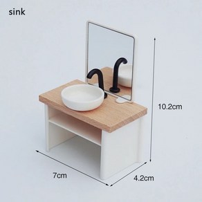 미니어쳐 소품 인형 집 세면대 욕조 변기 모델 욕실 장식 미니어처 가구 악세서리 1/12, [05]A2, 1.A2