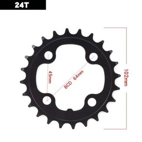 시마노 SRAM 범용 크랭크셋용 MTB 로드 바이크 체인링 104BCD 64BCD 22T 24T 32T 42T 44T 48T 7 89 단 자전거 체인휠, 1개