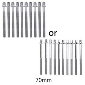 금속 드럼 텐션 로드 교체 타이트 나사 볼트 스네어 베이스용, 1개, 3.70mm