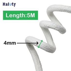 자가 급수 면 심지 코드 화분 식물 자동 슬로우 릴리스 정원 드립 관개 시스템 4mm 8mm, 01 Length 5m   DIA 4mm, 1개