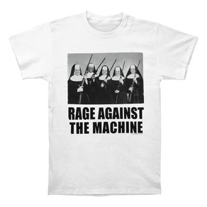 ROCKPANDA Rage Against The Machine Nuns And Guns 반팔티