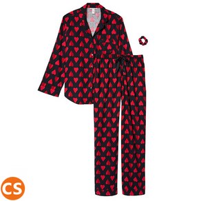 [미국직배송] 빅토리아시크릿 잠옷 긴팔 파자마 세트 하트 연예인 잠옷 상하 세트 Victoia Secet Flannel Pajama Set 여친 선물 크리스마스