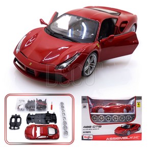 조립키트 1:24 페라리 488GTB 다이캐스트 만드는 모형 DIY KIT