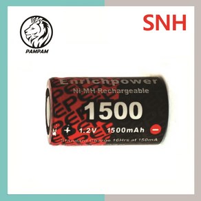 ENRICHPOWER NI-MH 니켈수소 2/3A 1.2V 1500mAh RC 충전지 건전지 배터리