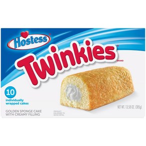 Hostess Twinkies Golden Sponge Cake with Ceamy Fil Hostess Twinkies 크리미한 속을 채운 골든 스펀지 케이크: 2.7온스 12, 1개, 385g