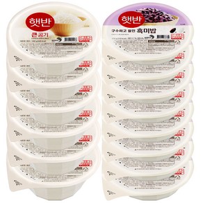 CJ 햇반 큰공기300g 6개+흑미밥210g 8개(총14개), 1세트