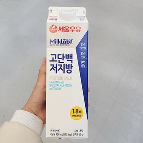 서울 밀크랩 고단백 저지장 우유, 1개, 900ml