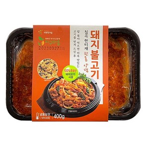 지구마을 국내산 고추장 양념 돼지불고기 400g, 2개