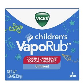 빅스 베이포럽 바포럽 어린이용 칠드런 오인트먼트 기침Vicks Vapo Rub 50g, 1개