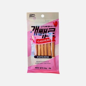 개빼로 닭고기 & 치즈껌 6P 70g 10개세트 + 사은품(룸미러걸이형디퓨저), 10개