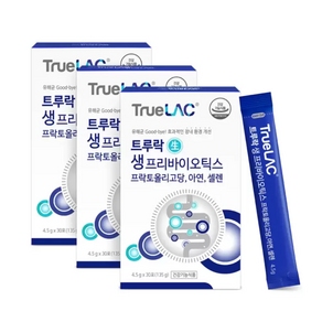 휴럼 트루락 생 프리바이오틱스 4.5g x 30포 3박스 코스트코, 3개, 135g