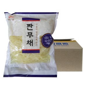 햇찬식품 짠무채1kg 10개 1박스