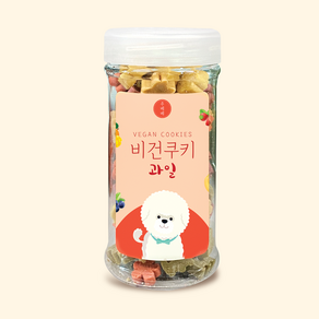 강아지 간식 비스킷 비건 쿠키 90g 1통 (과일 야채)