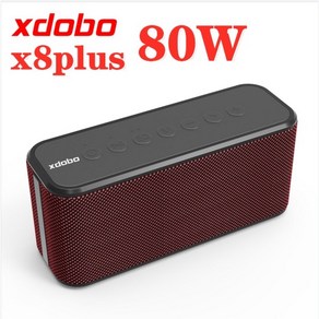 스피커 우퍼 블루투스 XDOBO X8 플러스 무선 휴대용 사운드 열 울트라 전력 80W 서브 휴대 전화 충전 붐 상자, 빨간, 05 ed, 1개